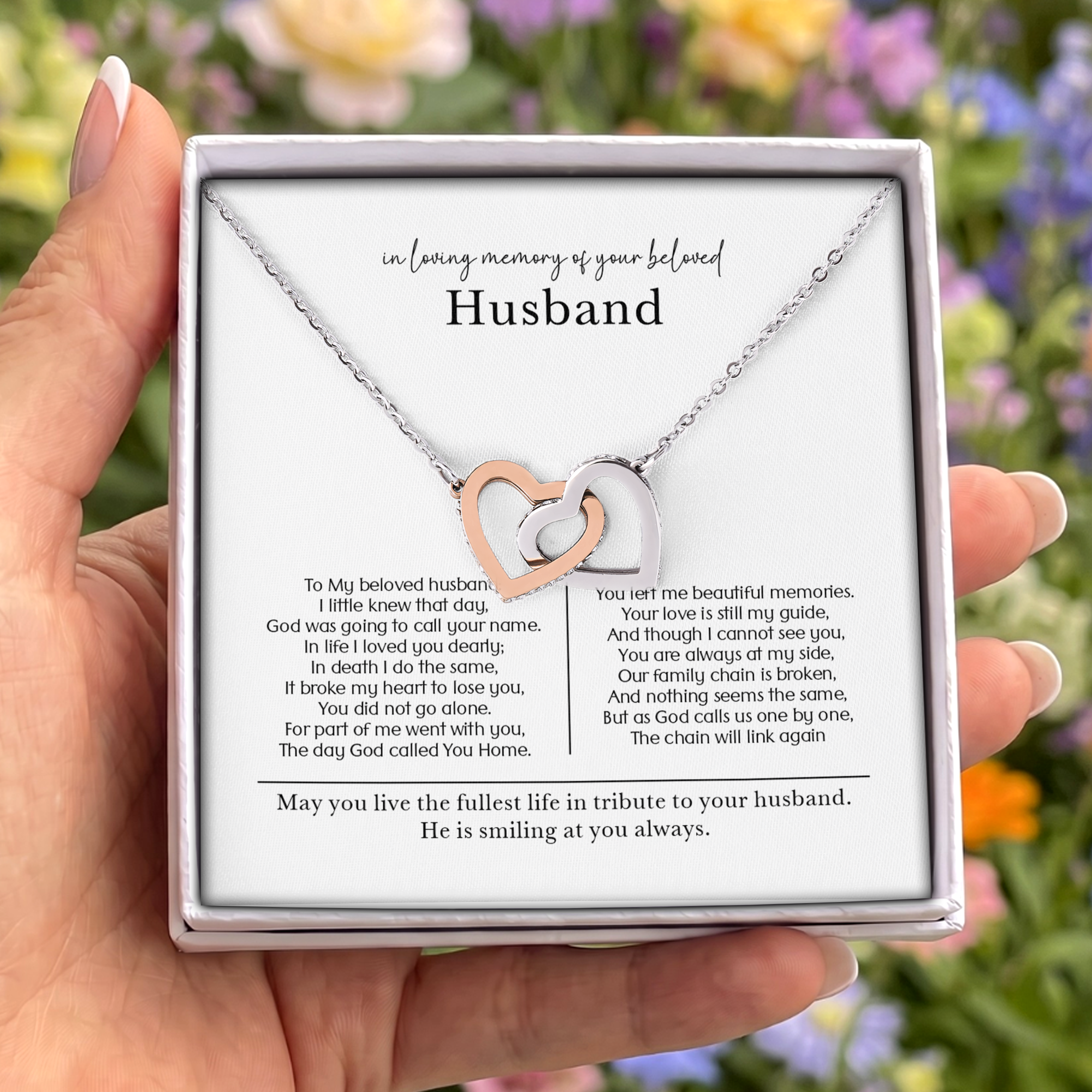In Loving Memory Of Your Beloved Husband Jewelry