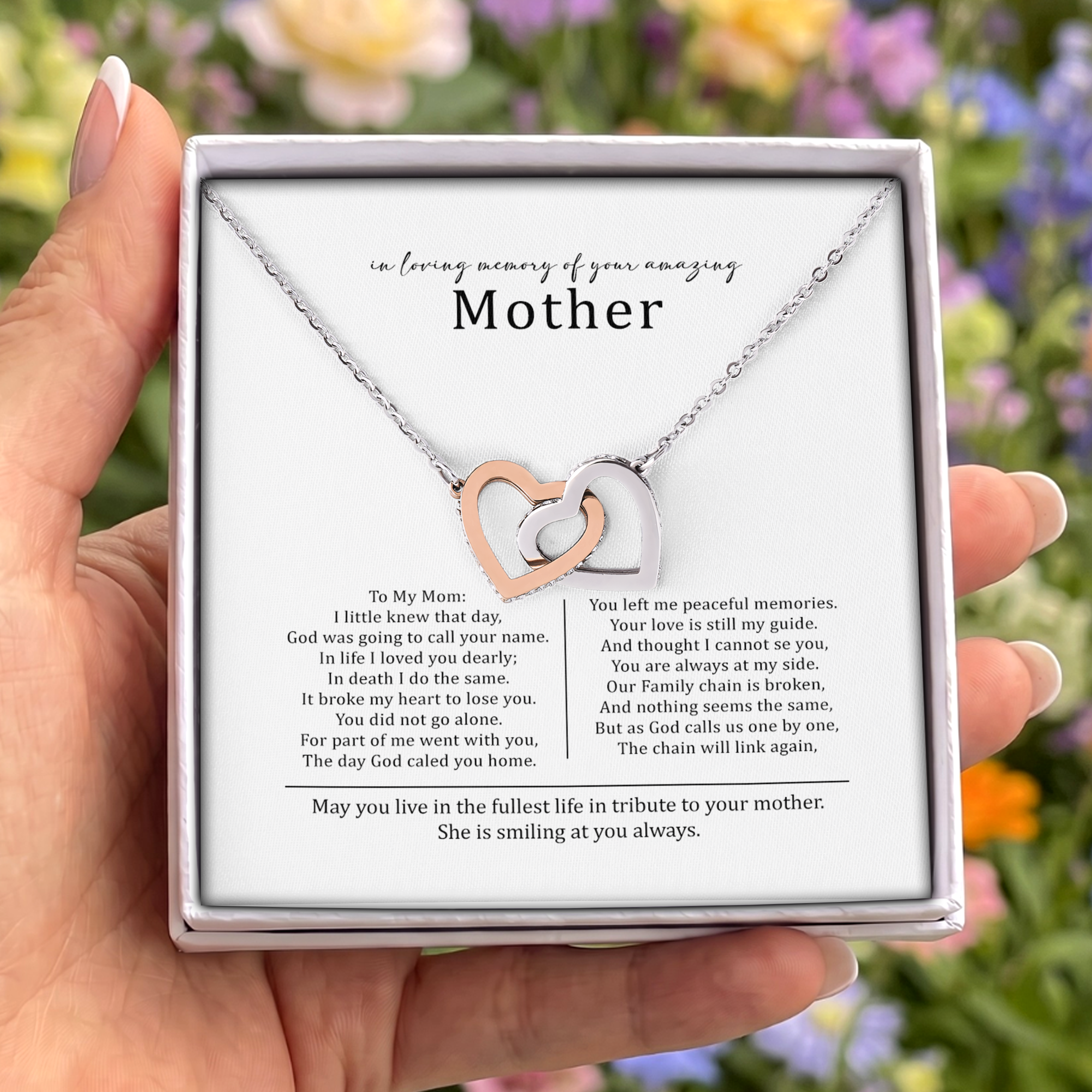 In Loving Memory Of Your Amazing Mother Jewelry