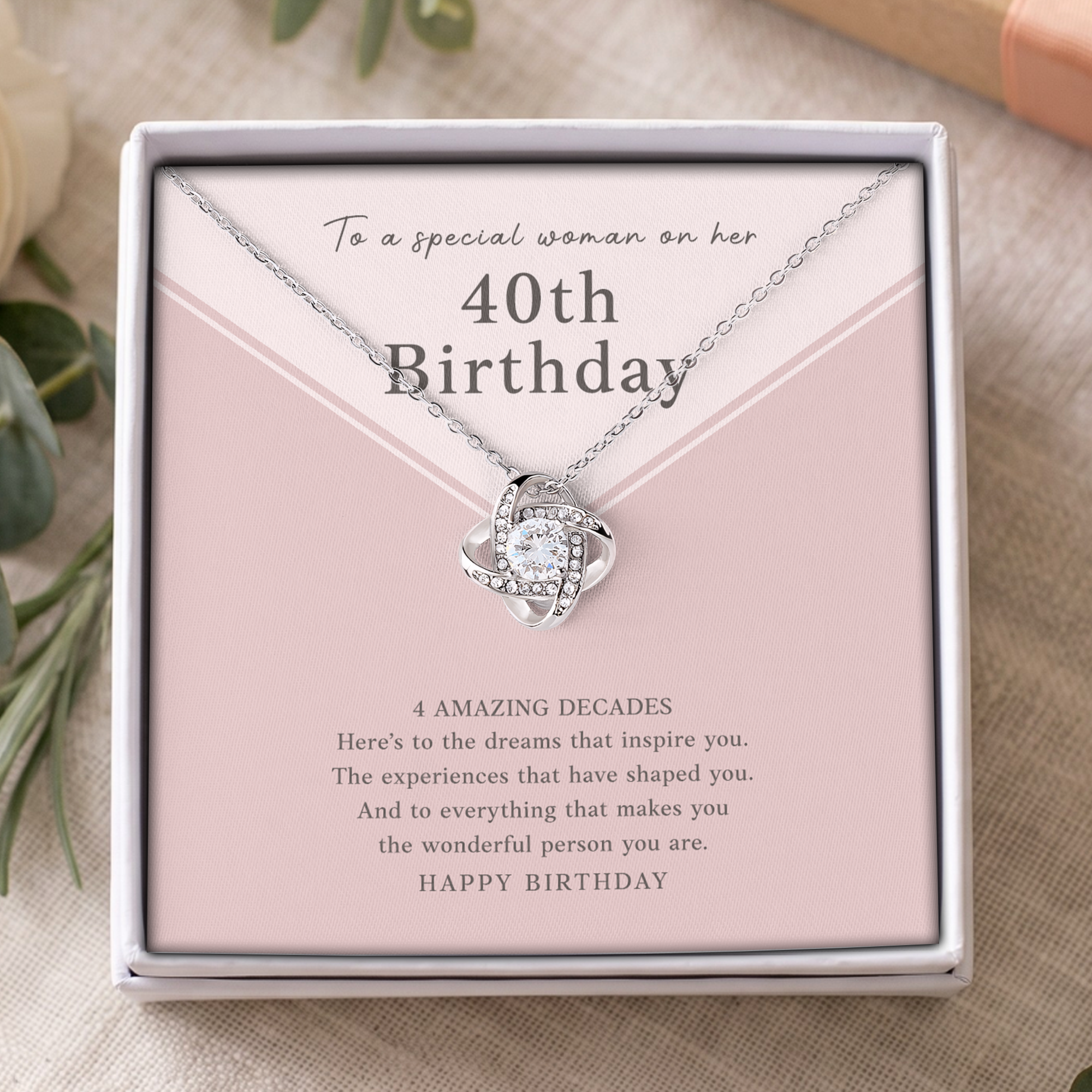 On Her 40th Birthday Jewelry