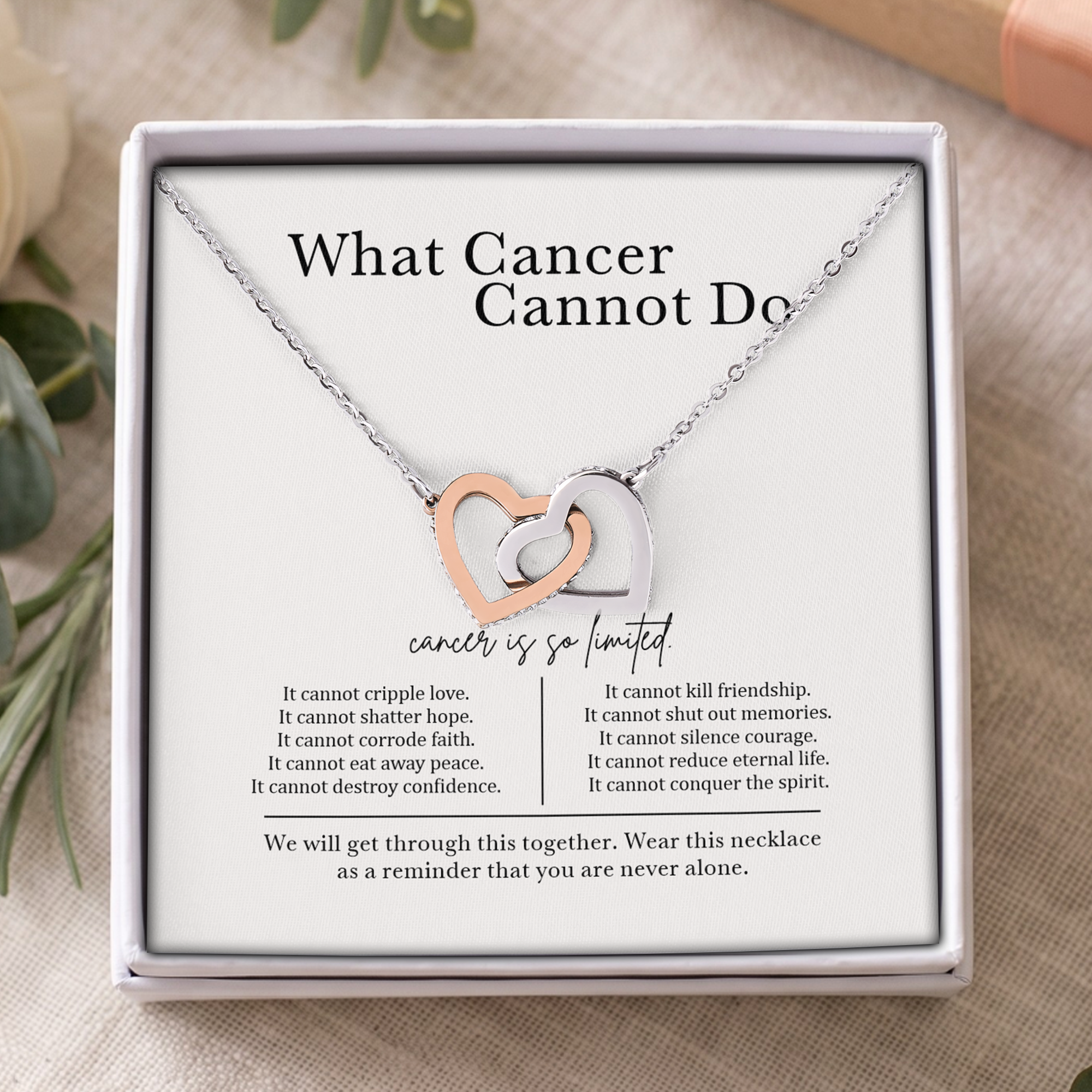 What Cancer Cannot Do Necklace