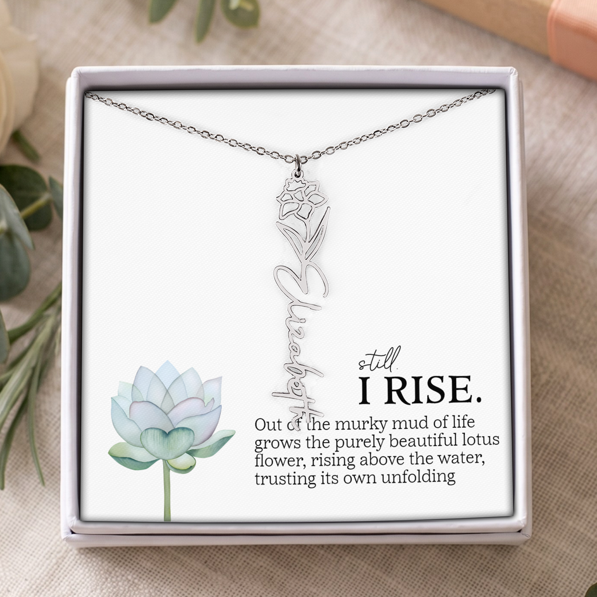 Still I Rise Lotus  Jewelry