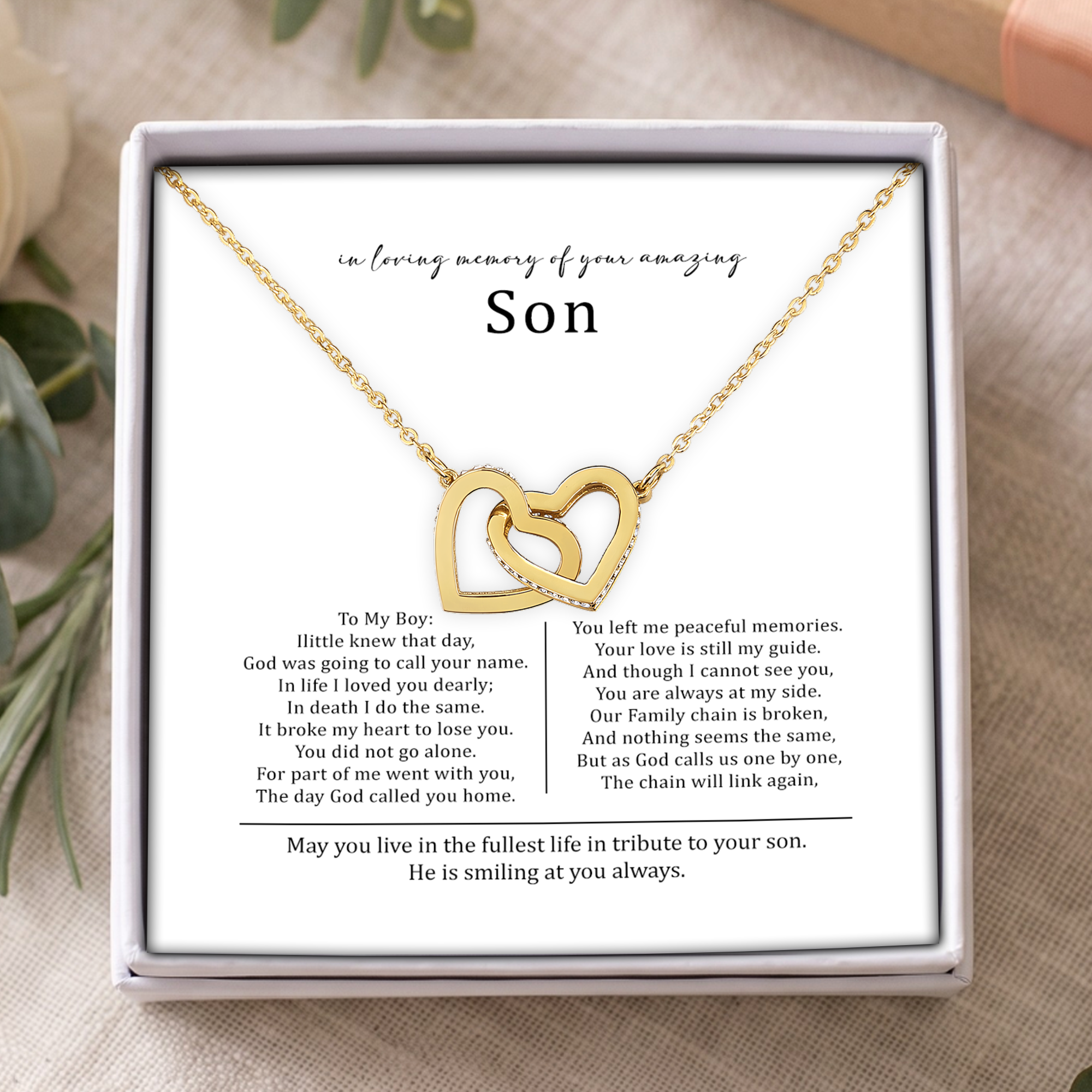 Loving Memory Of Son Jewelry