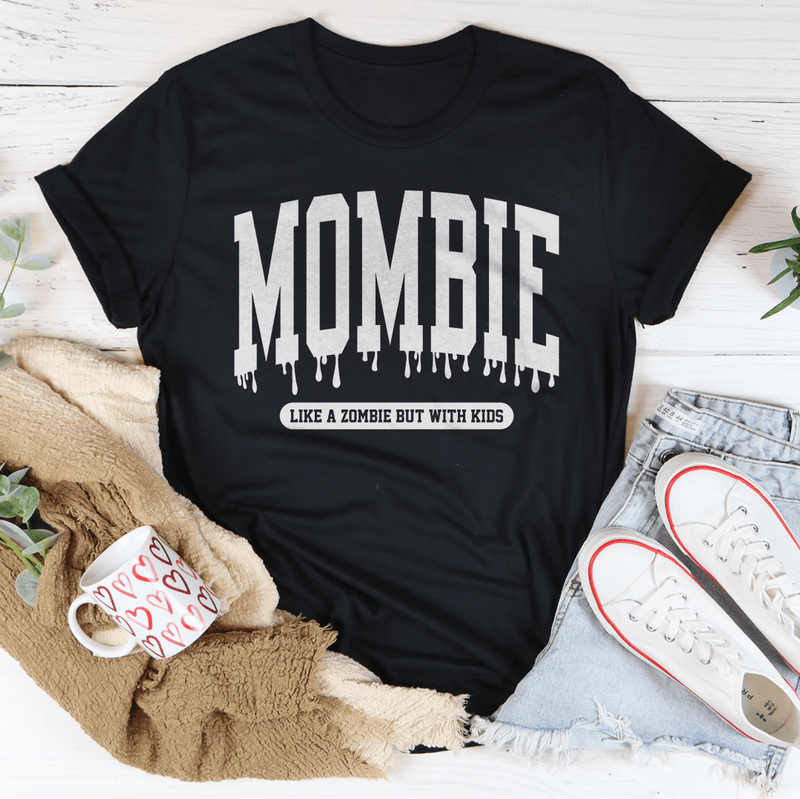 Mombie Like A Zombie But With Kids Tee Black / S Peachy Sunday T-Shirt