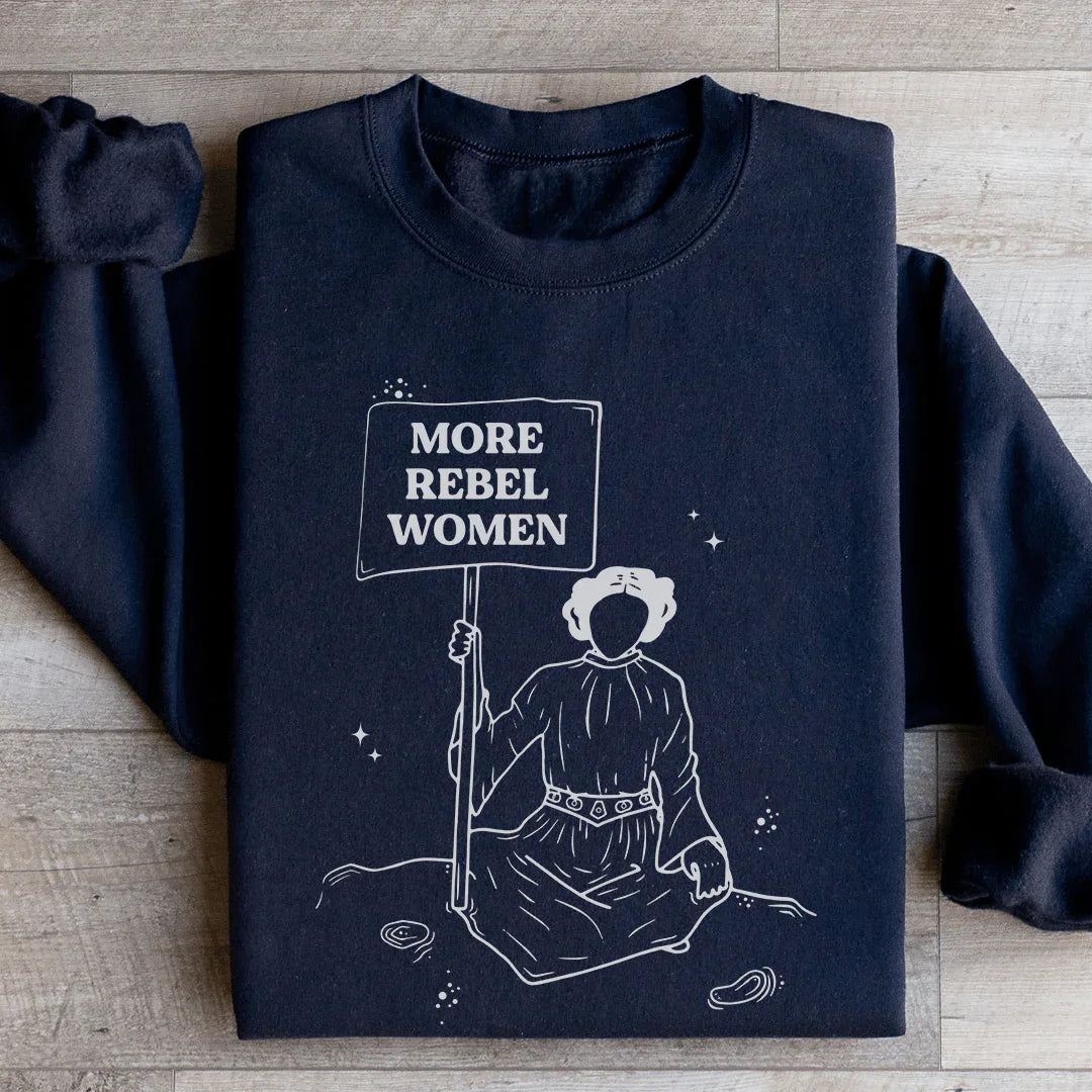More Rebel Women Sweatshirt Black / S Peachy Sunday T-Shirt