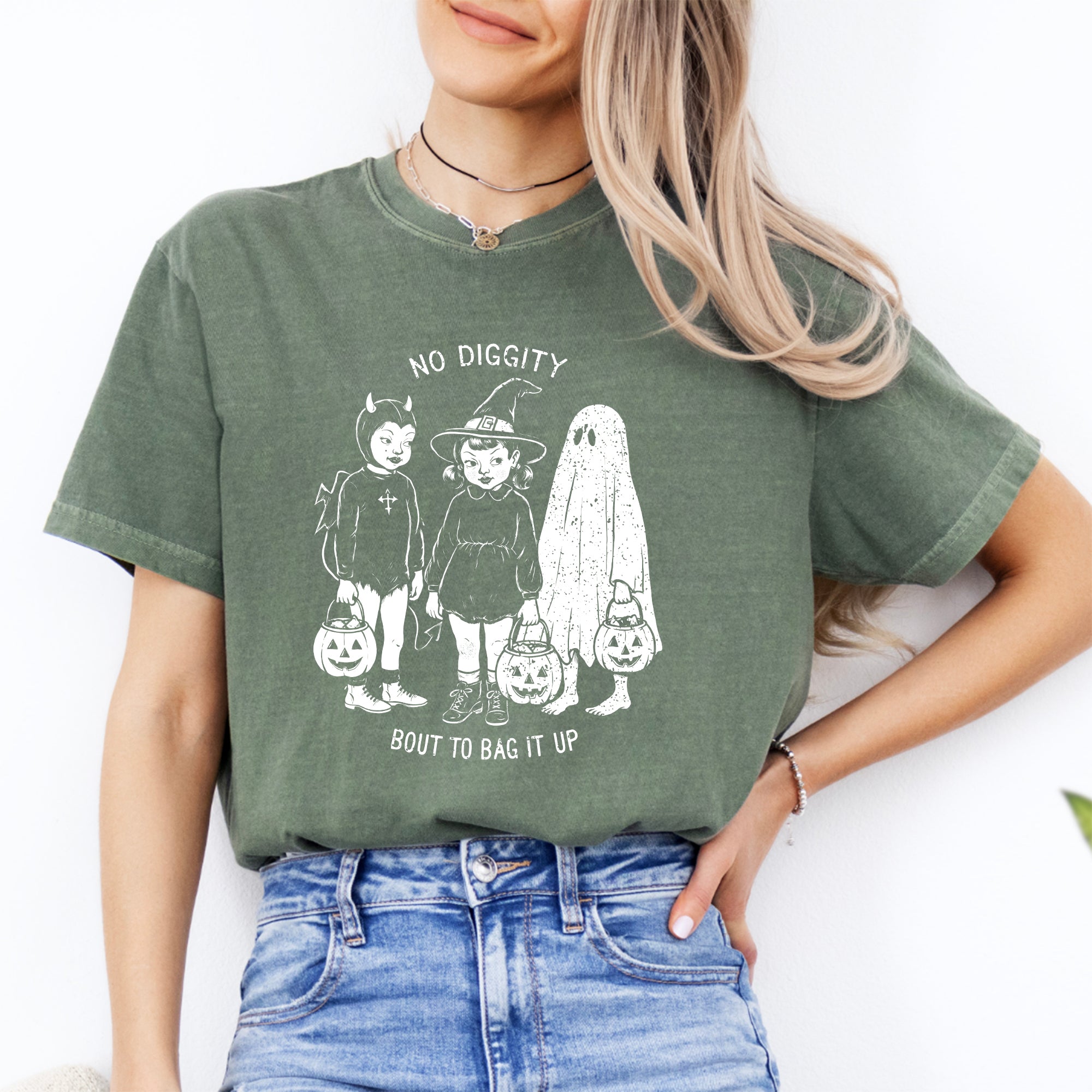 Camiseta de Halloween «No Diggity»