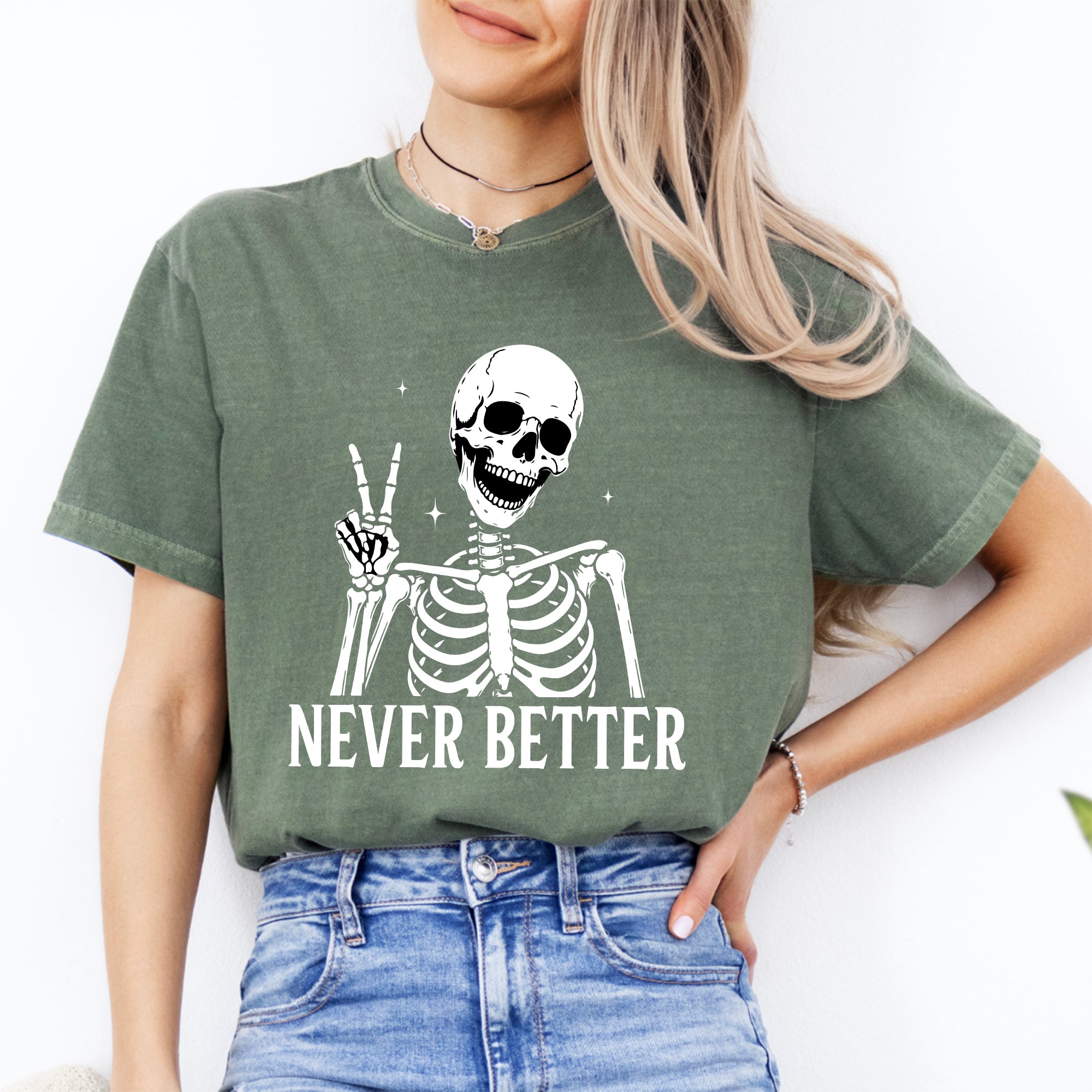 Skelett-T-Shirt „Noch nie besser“