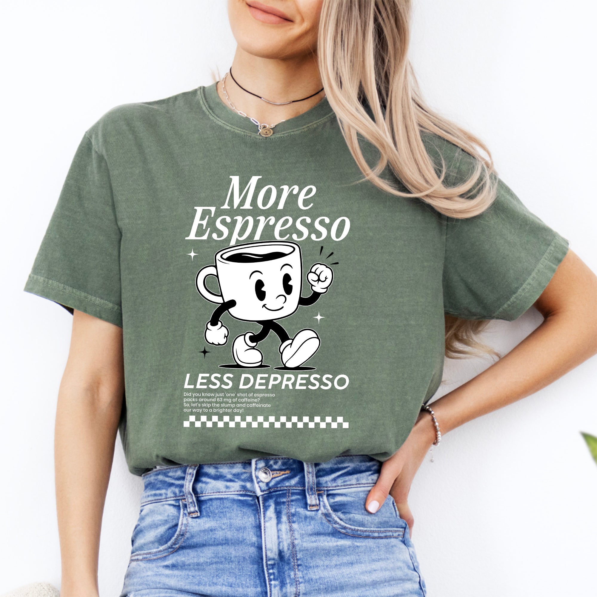 Camiseta «Más espresso, menos depresión»