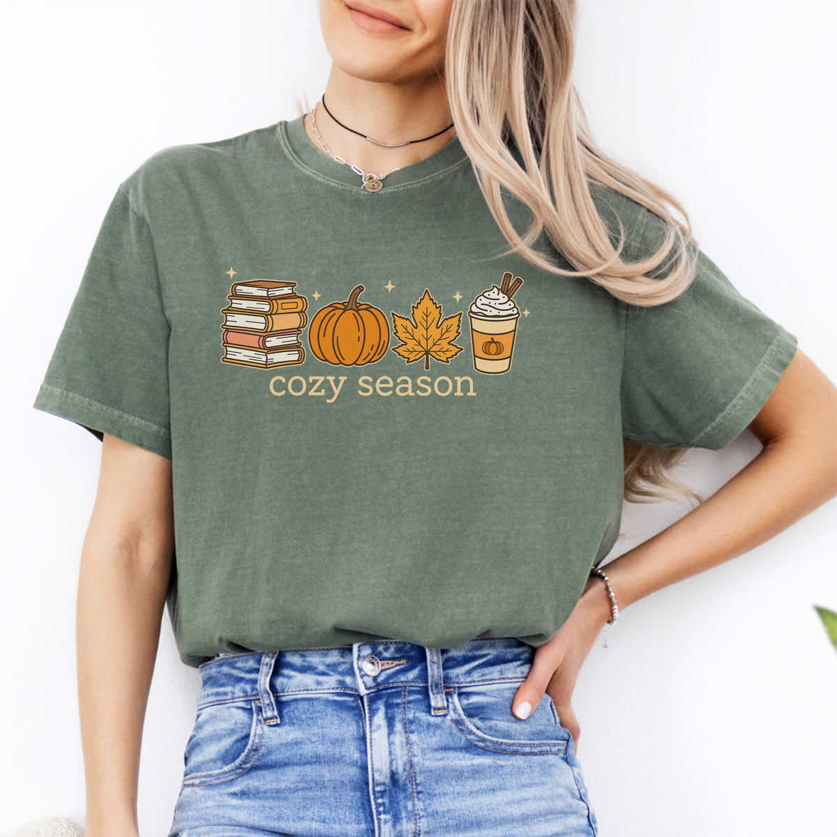 Camiseta mona para la temporada acogedora