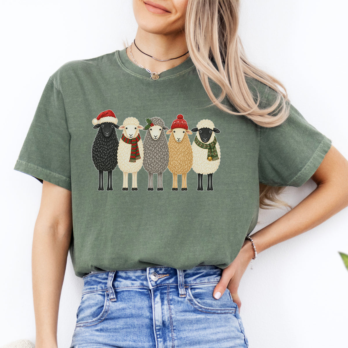 T-shirt de Noël avec un mouton