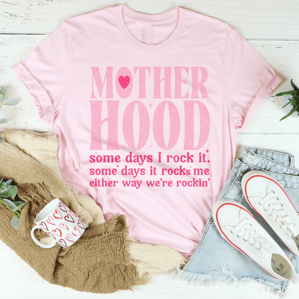 Mother Hood Some Days I Rock It Tee Pink / S Peachy Sunday T-Shirt