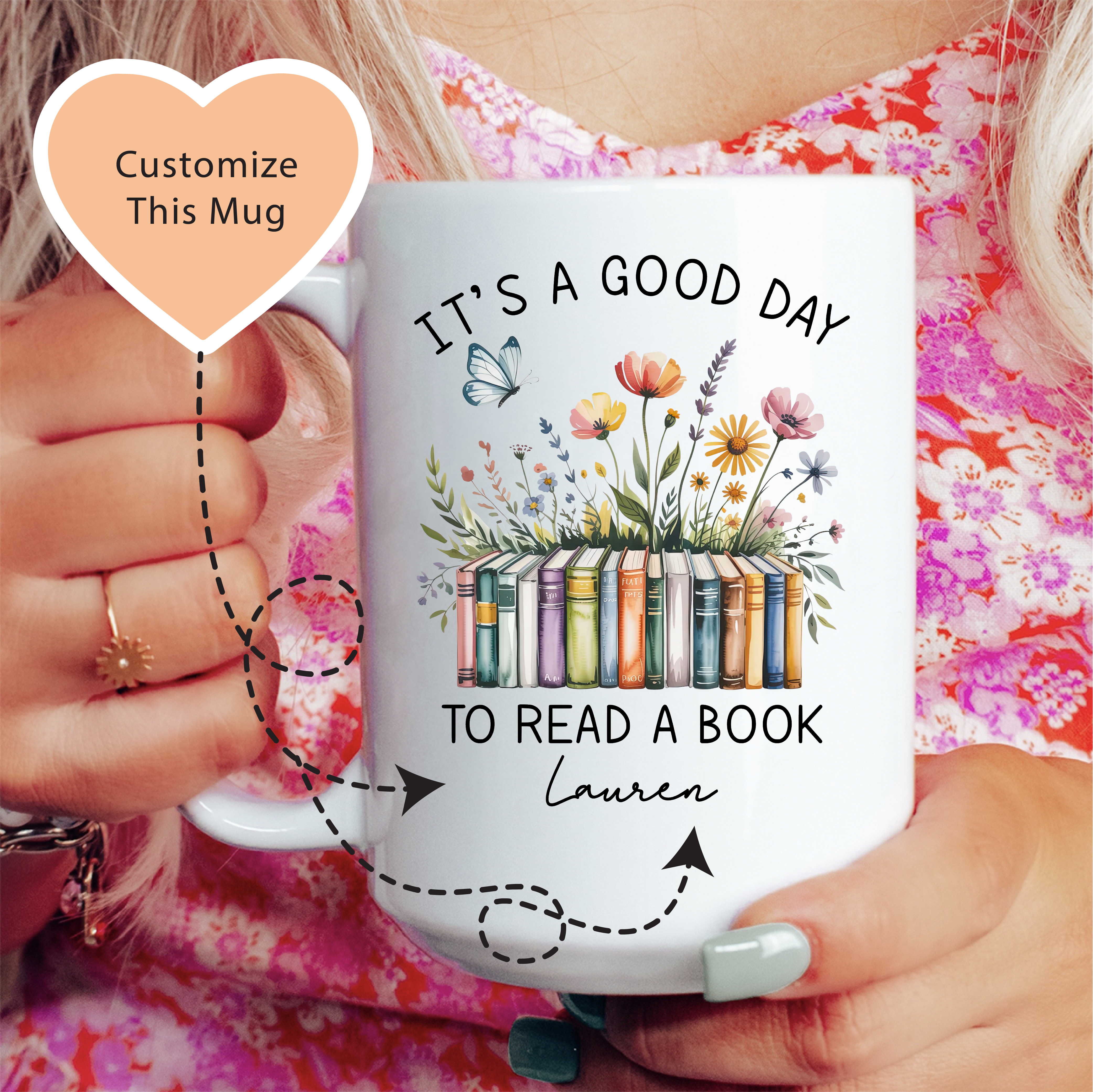 Personalized It's A Good Day To Read A Book Mug