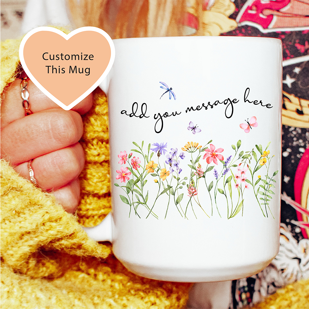 Personalize Text Message Mug