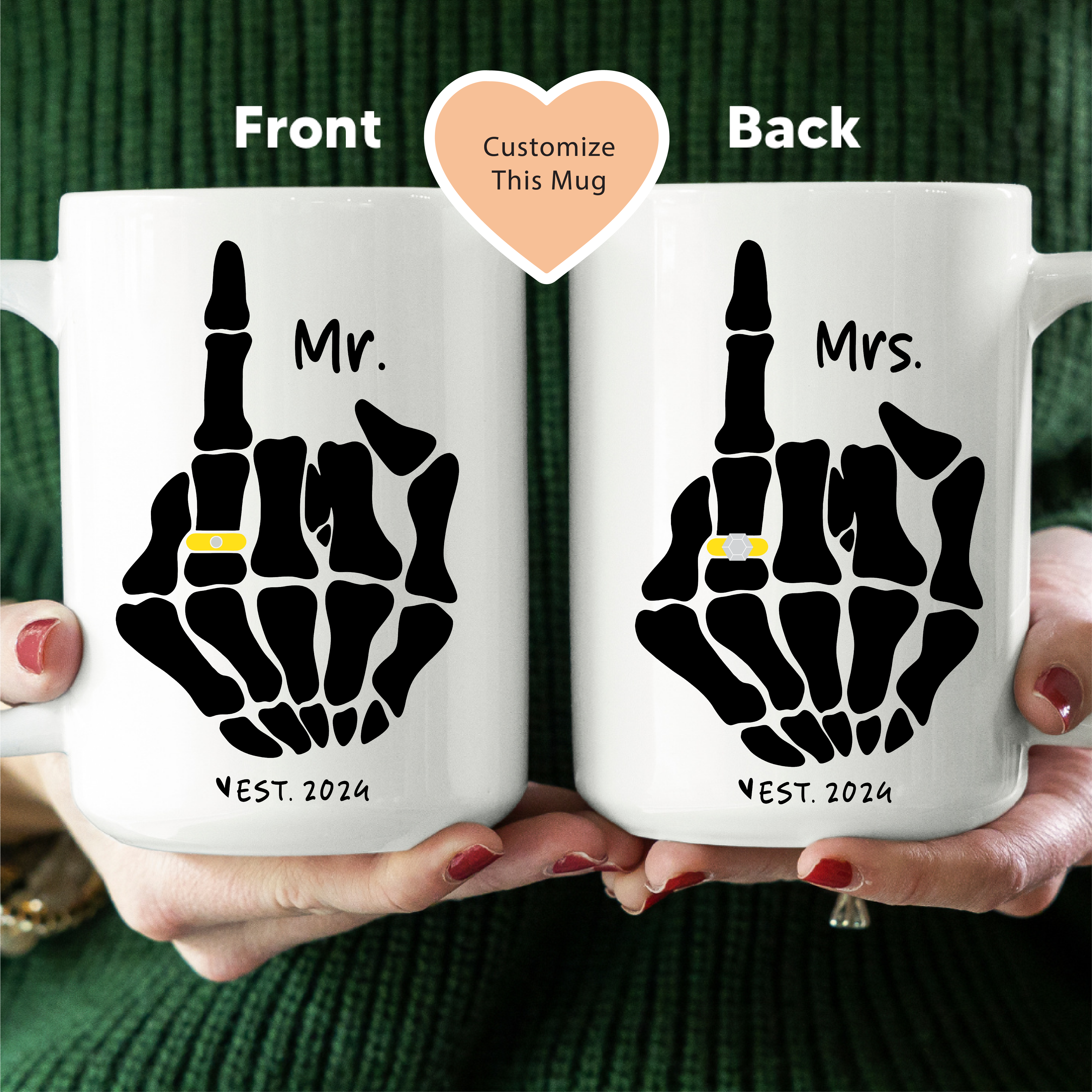 Funny Mr And Mrs Mug
