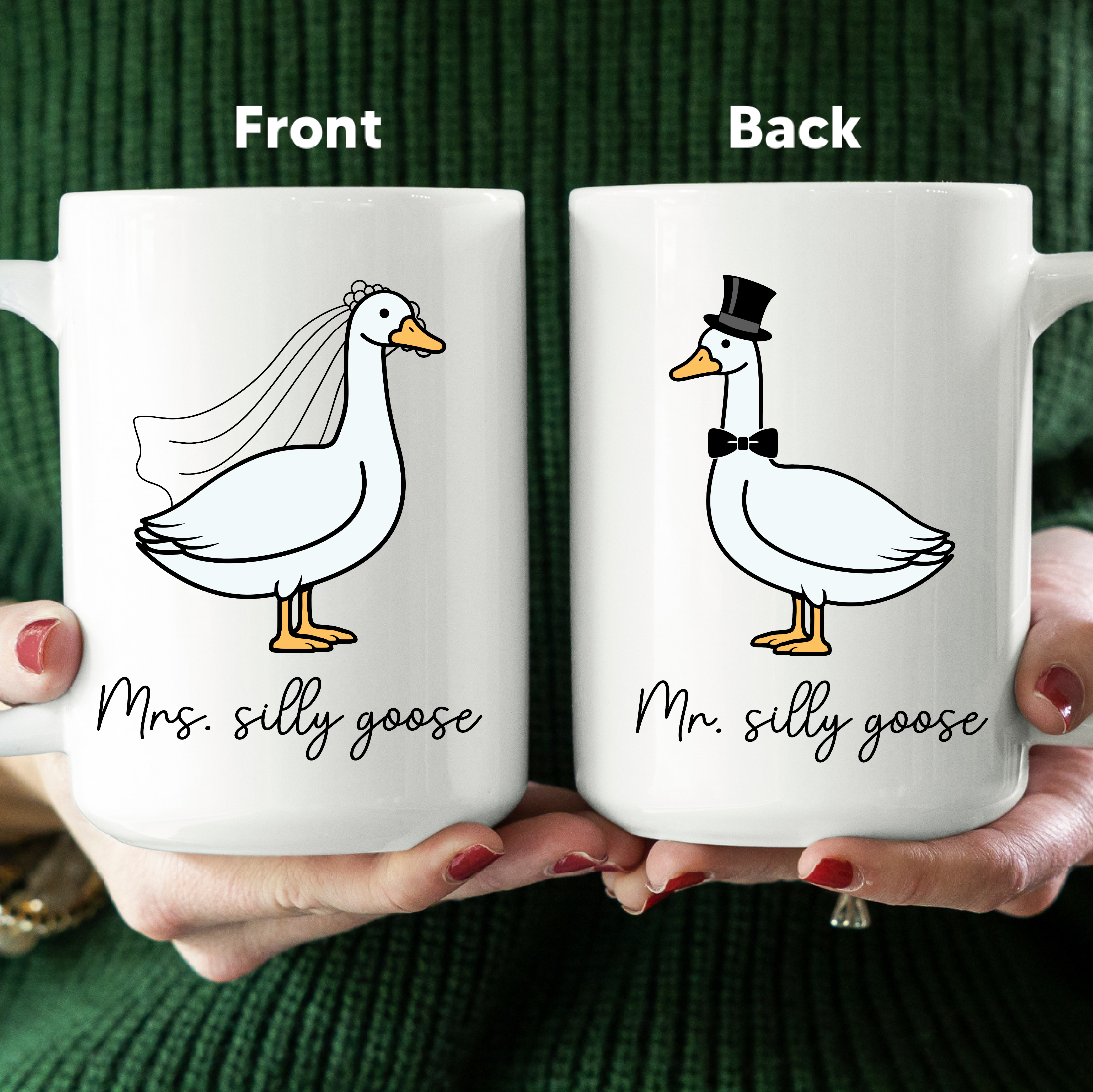 Mr And Mrs Silly Goose Mug