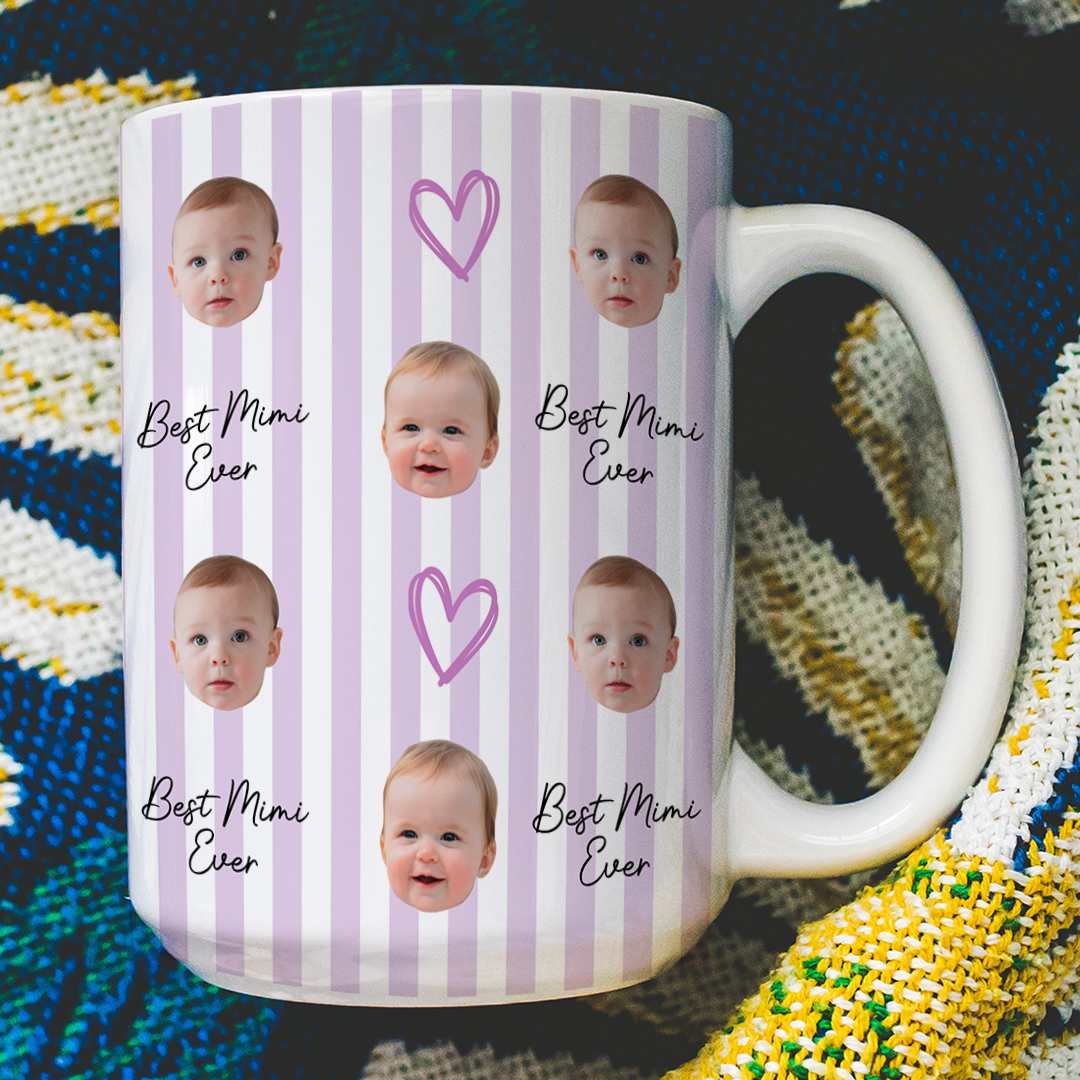 Personalized Baby Face Best Mimi Ever Mug