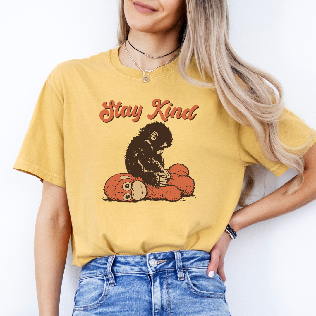Stay Kind Punch Baby Monkey Tee