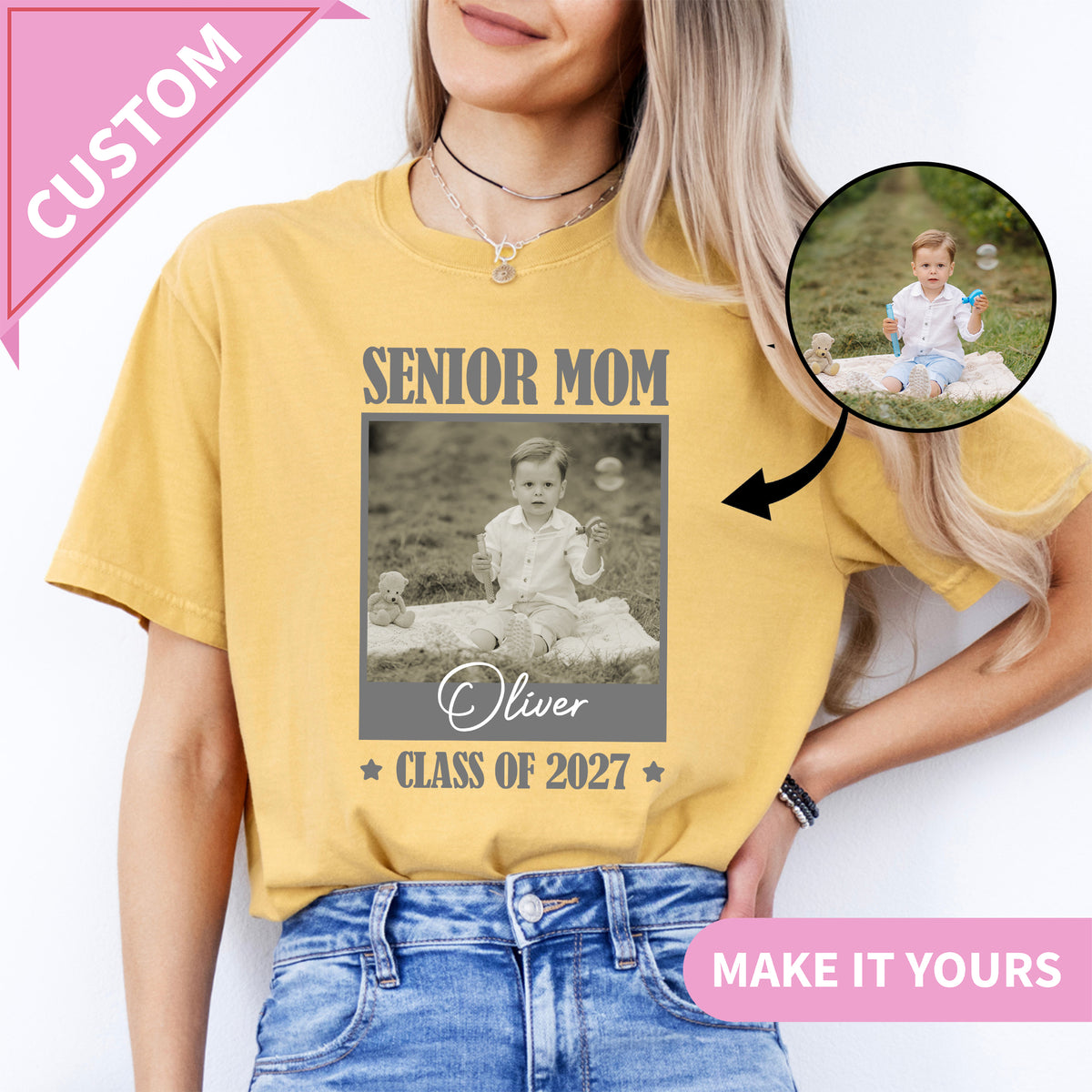 Personalized Senior Mom 2027 Tee