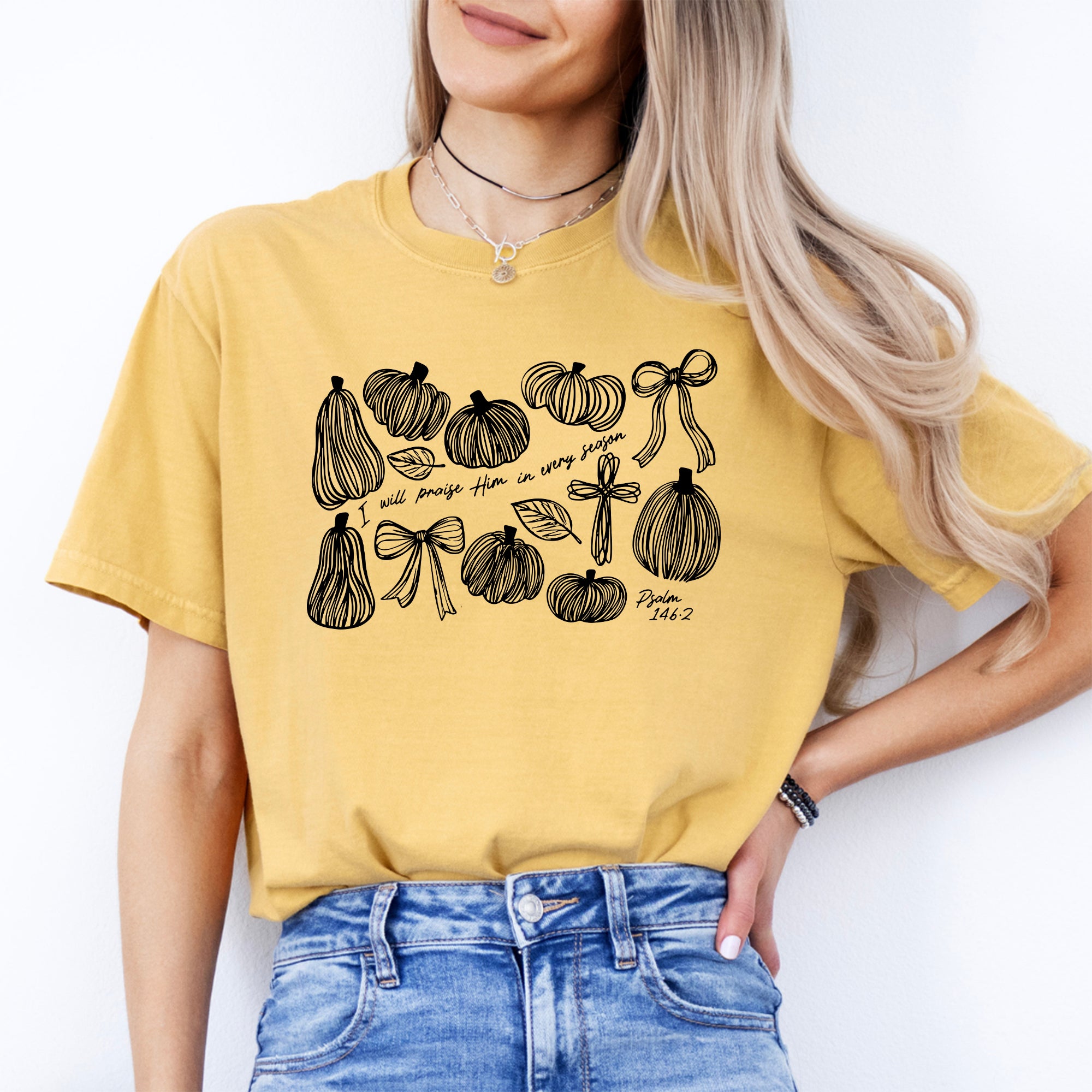 Camiseta «Lo alabaré en cada estación»