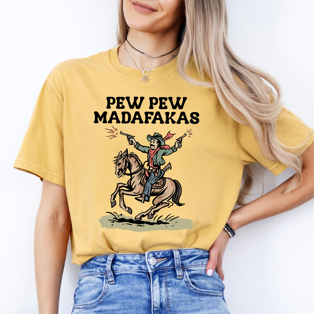 Pew Pew Mdafakas Tee