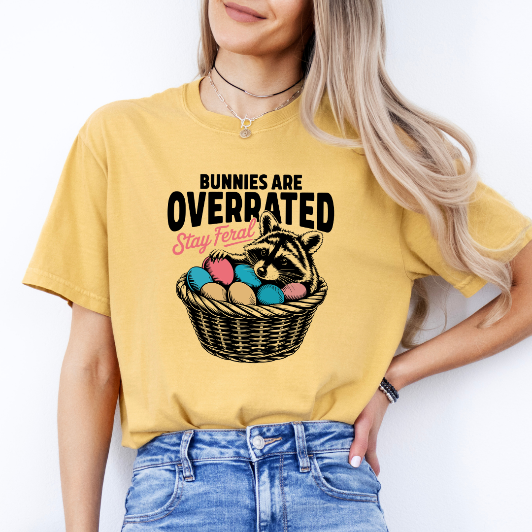 Bunnies Are  Overrated Stay Feral Tee