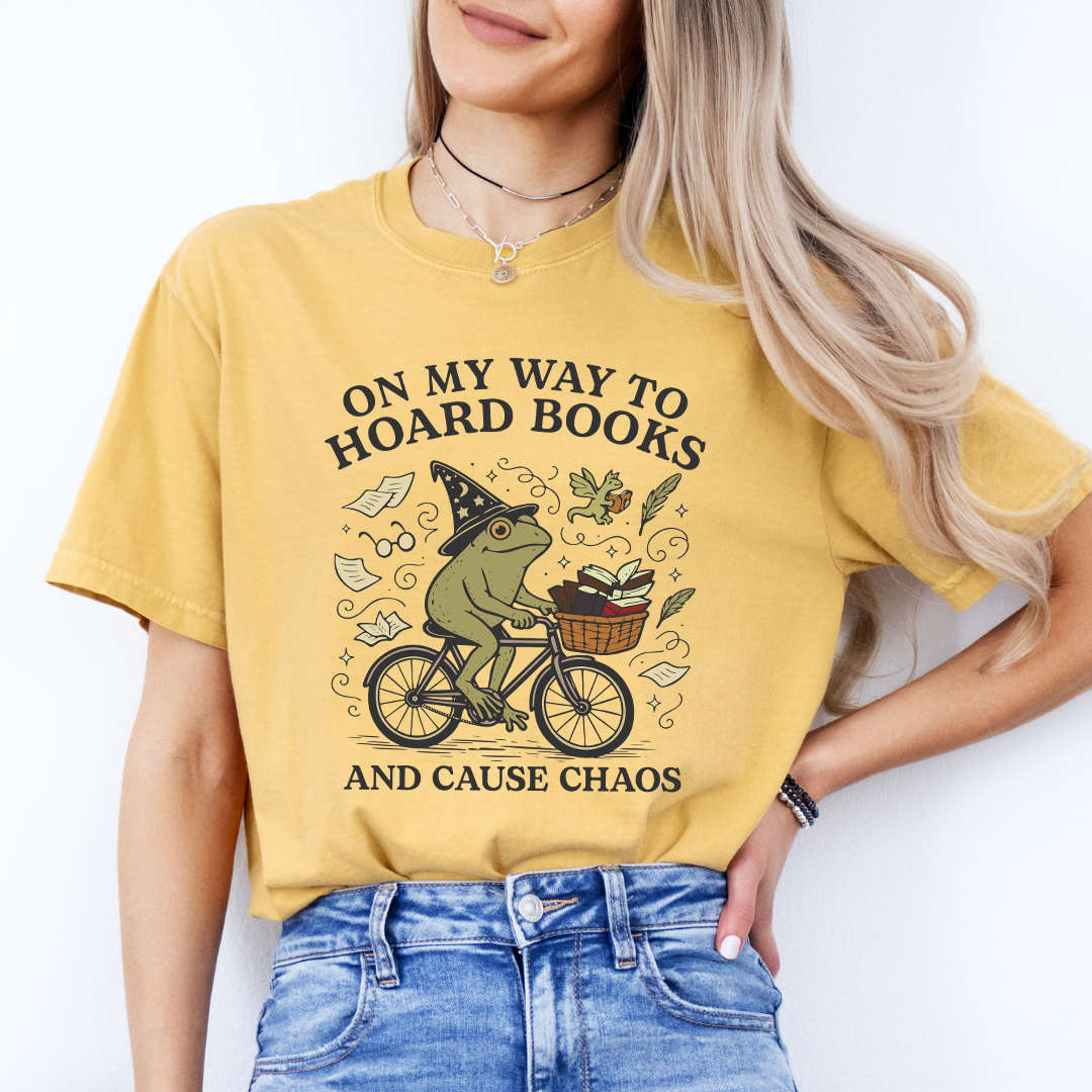 On My Way To Hoard Books Tee