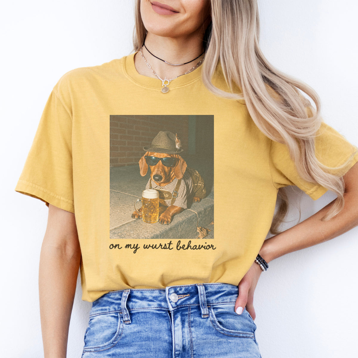 T-shirt personnalisé avec photo de chien pour l’Oktoberfest