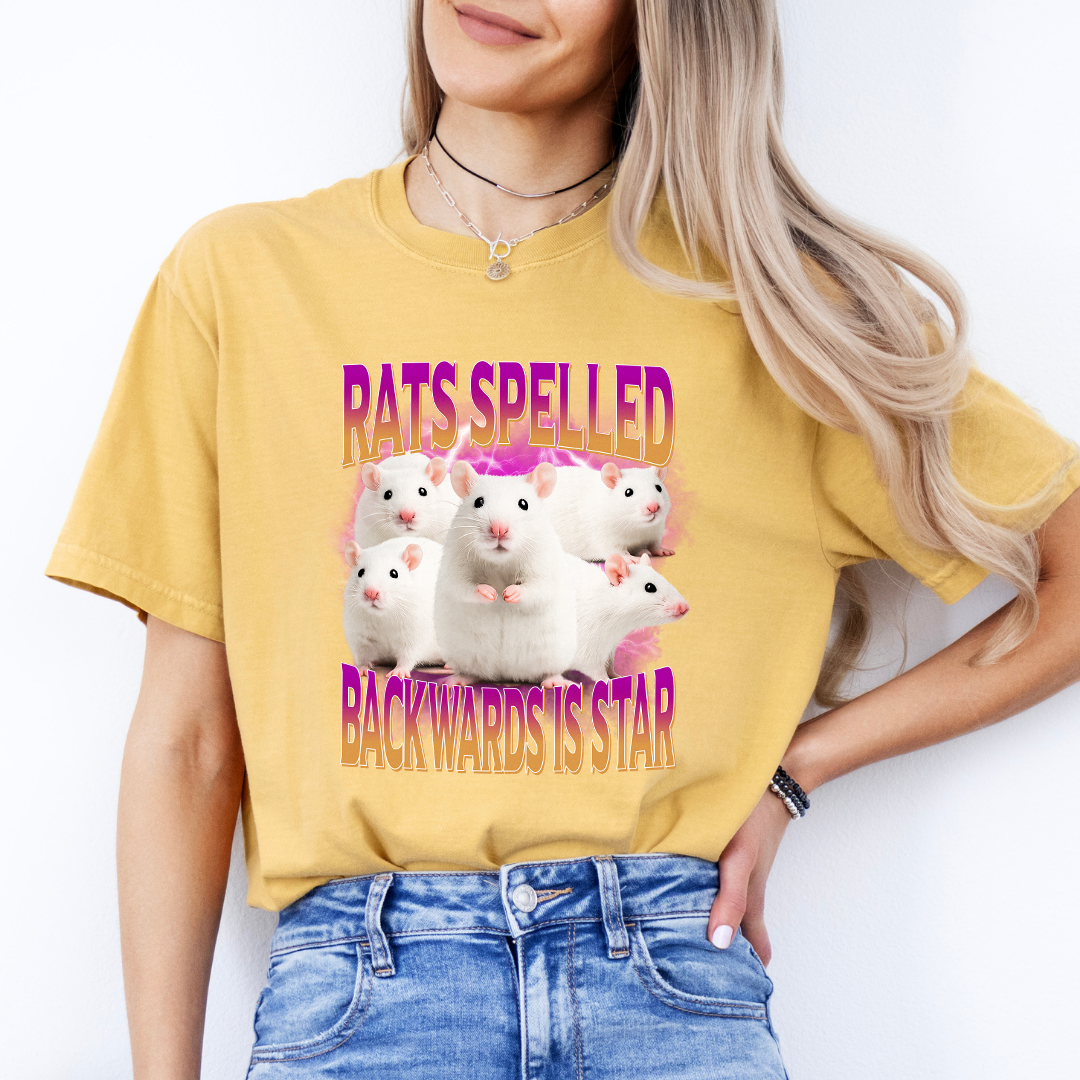 Rats Spelled Backwards Is Star Tee