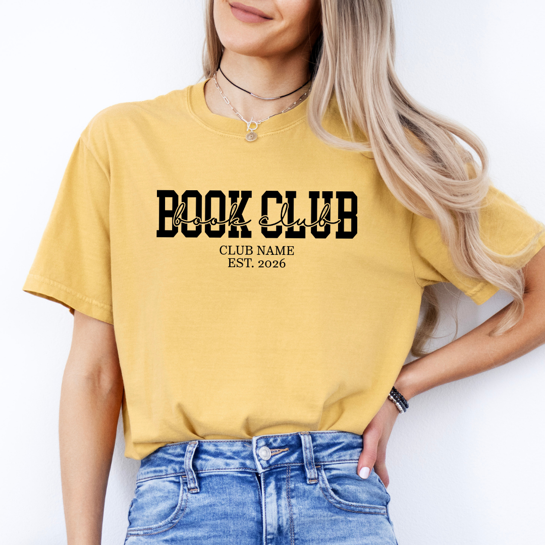 Personalized Book Club Tee