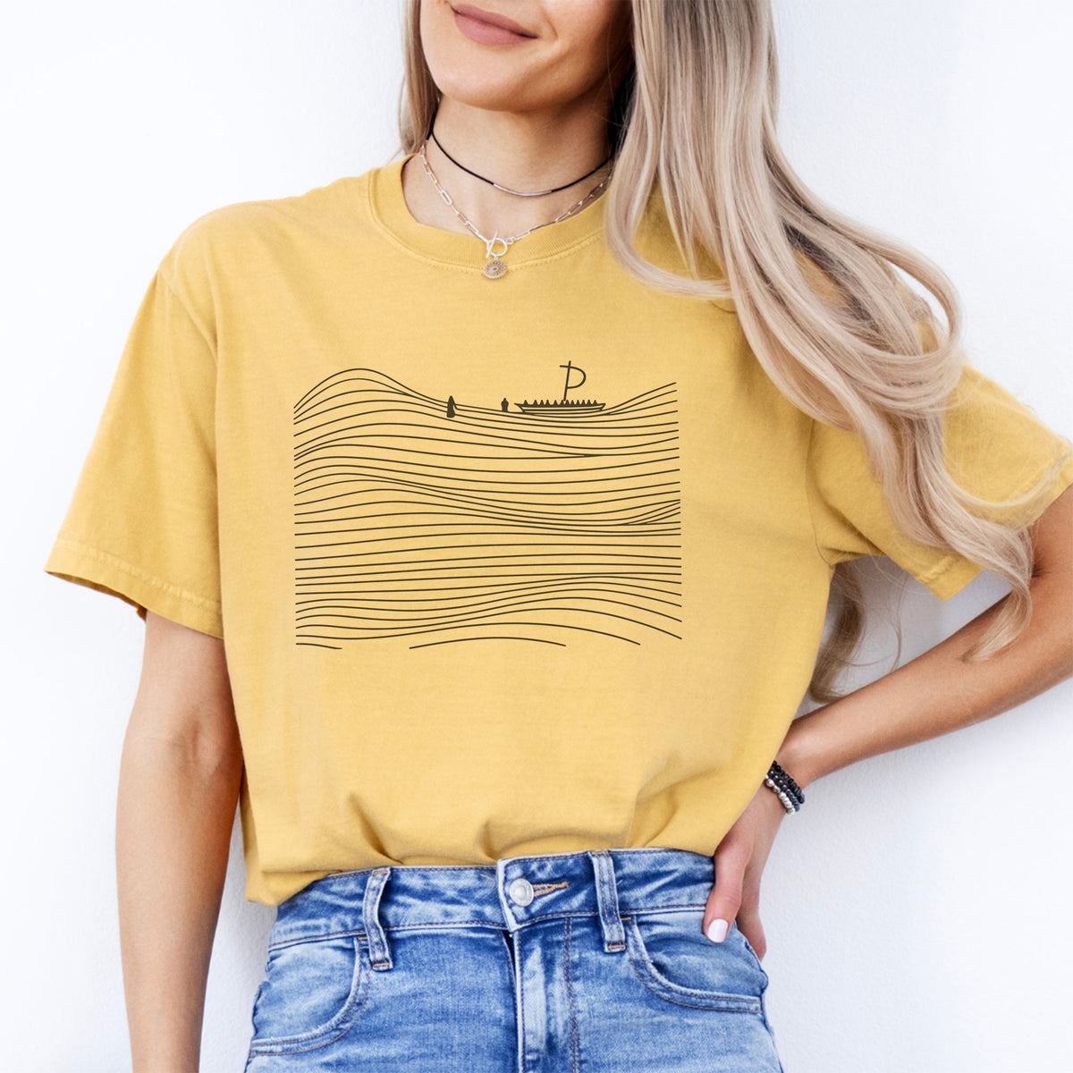 Camiseta cristiana «Camina sobre el agua»