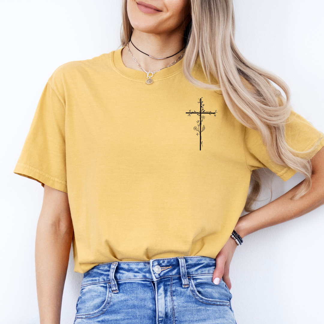 Floral Cross Tee