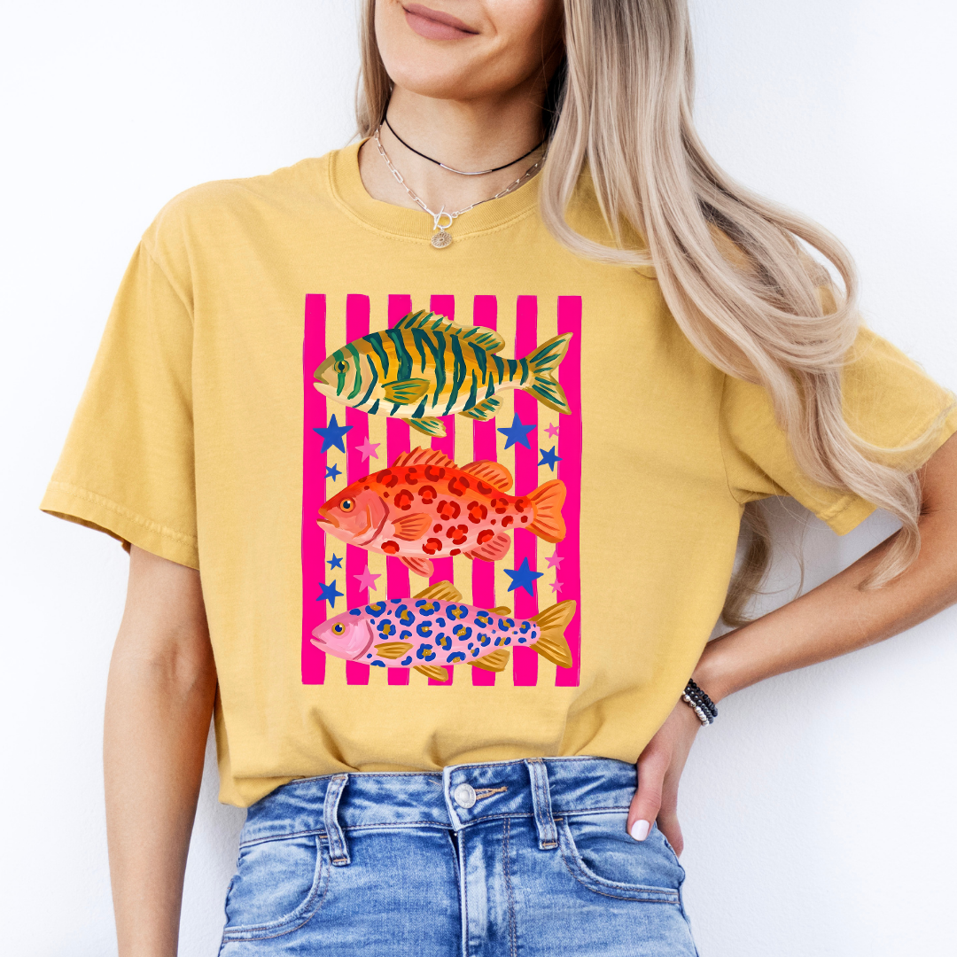 Preppy Fish Graphic Tee