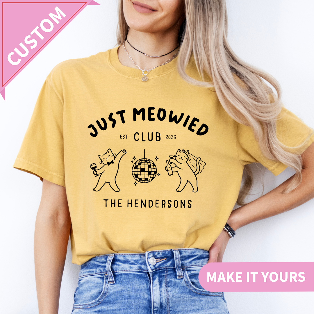 Personalisierbares T-Shirt „The Meowied Club“