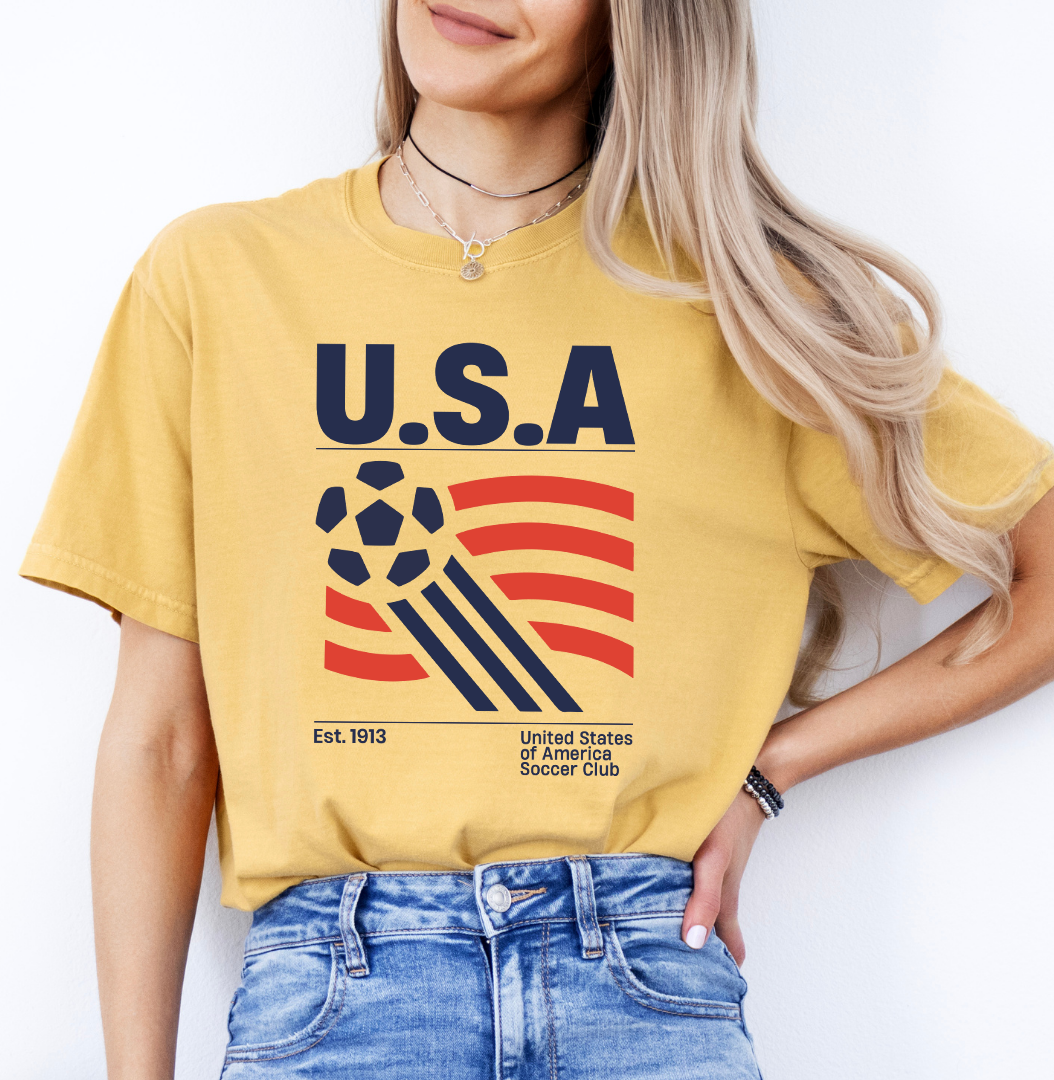 United States Of America Soccer Club Tee