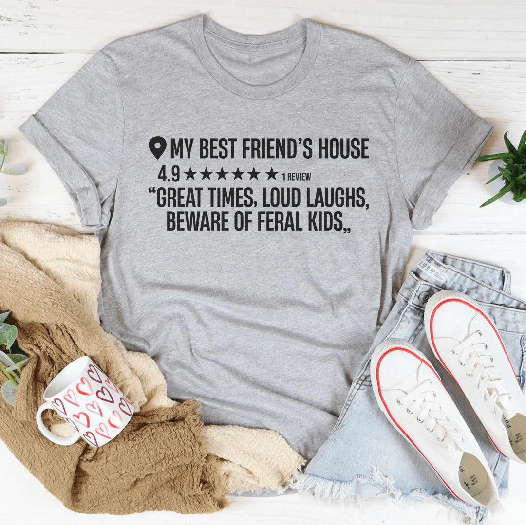 My Best Fiend's House Tee Athletic Heather / S Peachy Sunday T-Shirt