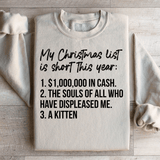 My Christmas List Sweatshirt Sand / S Peachy Sunday T-Shirt