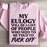 My Eulogy Sweatshirt Light Pink / S Peachy Sunday T-Shirt