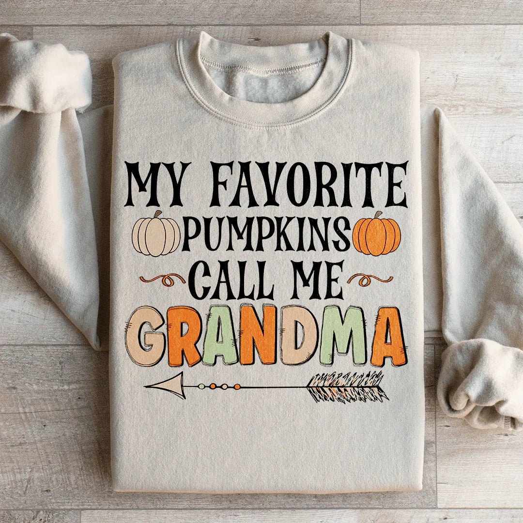 My Favorite Pumpkins Call Me Grandma Sweatshirt Peachy Sunday T-Shirt