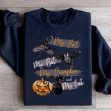 My Hat My Bat My Pumpkin And My Cat Sweatshirt Peachy Sunday T-Shirt