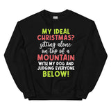 My Ideal Christmas Sweatshirt Black / S Peachy Sunday T-Shirt