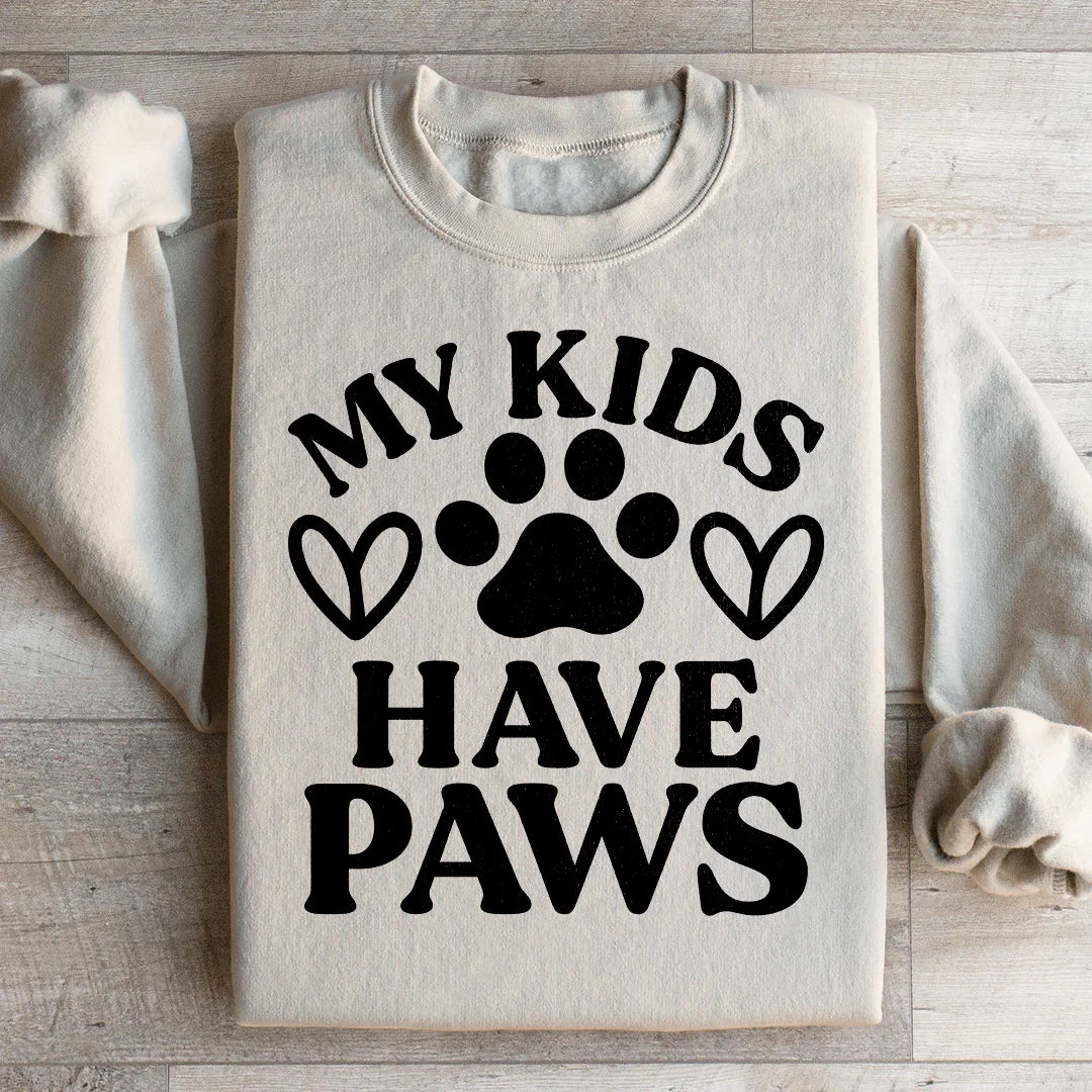 My Kids Have Paws Sweatshirt Sand / S Peachy Sunday T-Shirt