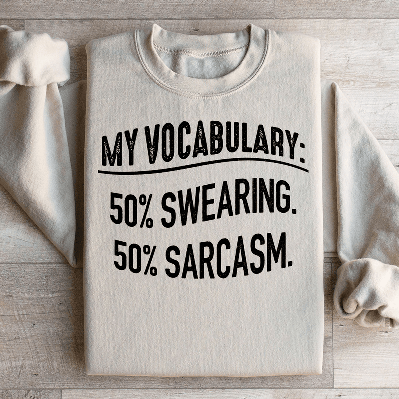 My Vocabulary Sweatshirt Sand / S Peachy Sunday T-Shirt