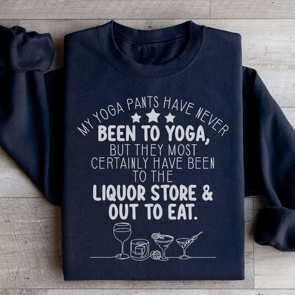 My Yoga Pants Sweatshirt Black / S Peachy Sunday T-Shirt