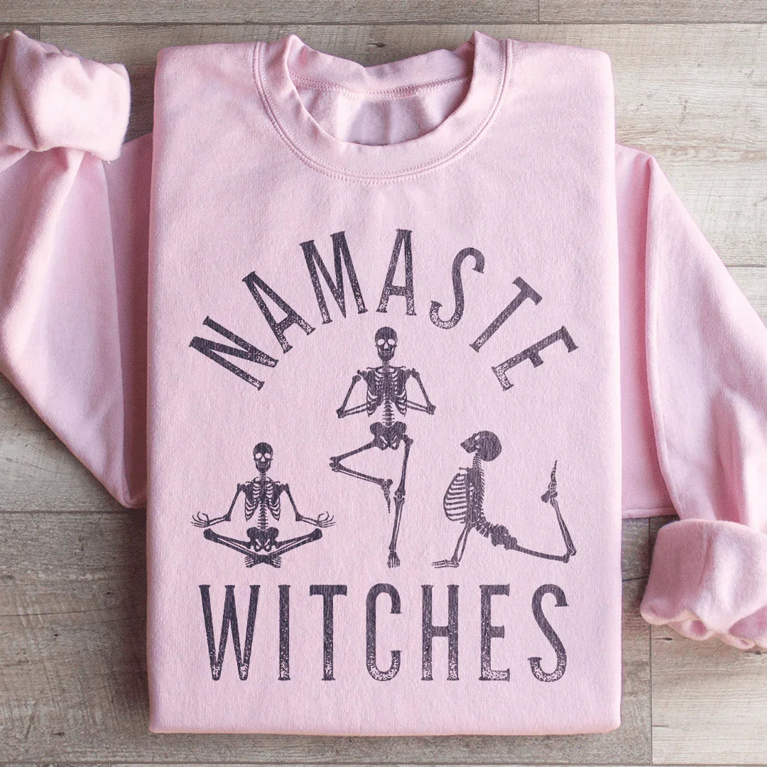 Namaste Witches Sweatshirt Light Pink / S Peachy Sunday T-Shirt