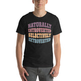 Naturally Introverted Selectively Extroverted Tee Black Heather / S Peachy Sunday T-Shirt