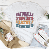 Naturally Introverted Selectively Extroverted Tee Peachy Sunday T-Shirt