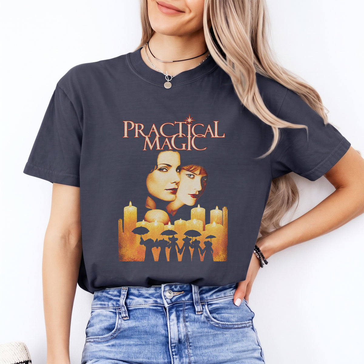 Camiseta gráfica de nostalgia brujil de los 90 – camiseta de Prácticamente magia de 1998