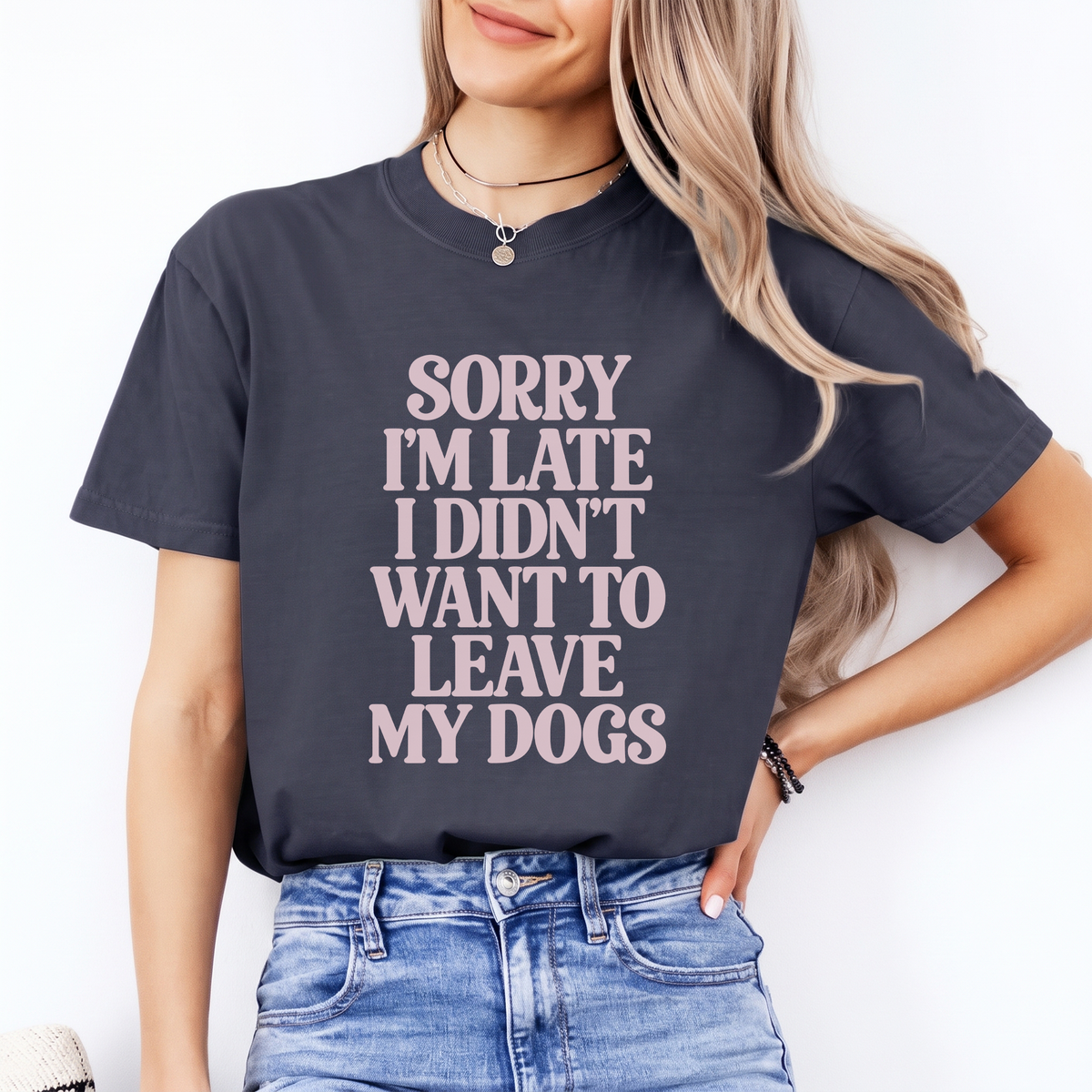 Camiseta «Perdón por llegar tarde»