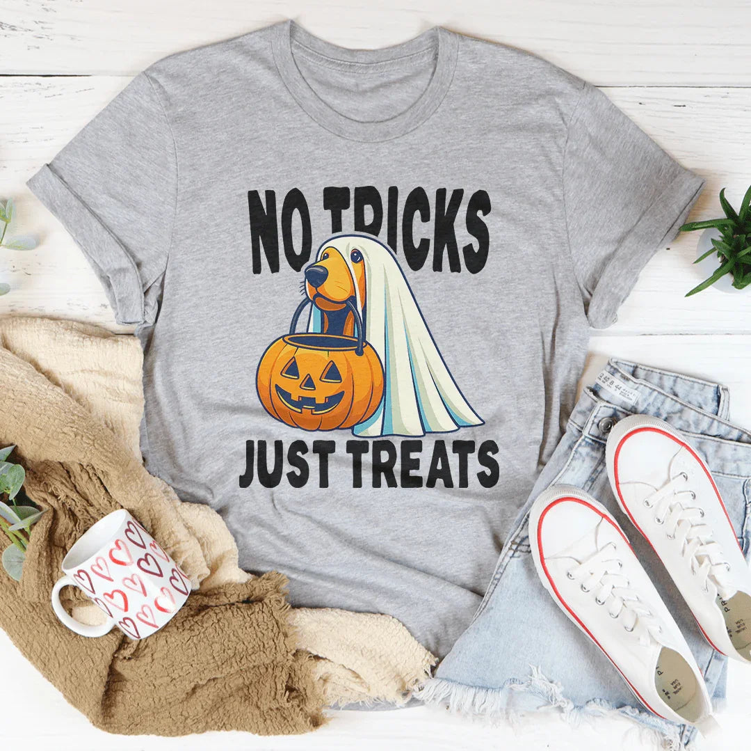 No Tricks Just Treats Tee Athletic Heather / S Peachy Sunday T-Shirt