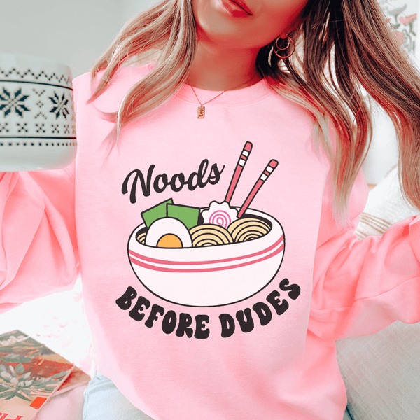 Noods Before Dudes Sweatshirt Light Pink / S Peachy Sunday T-Shirt