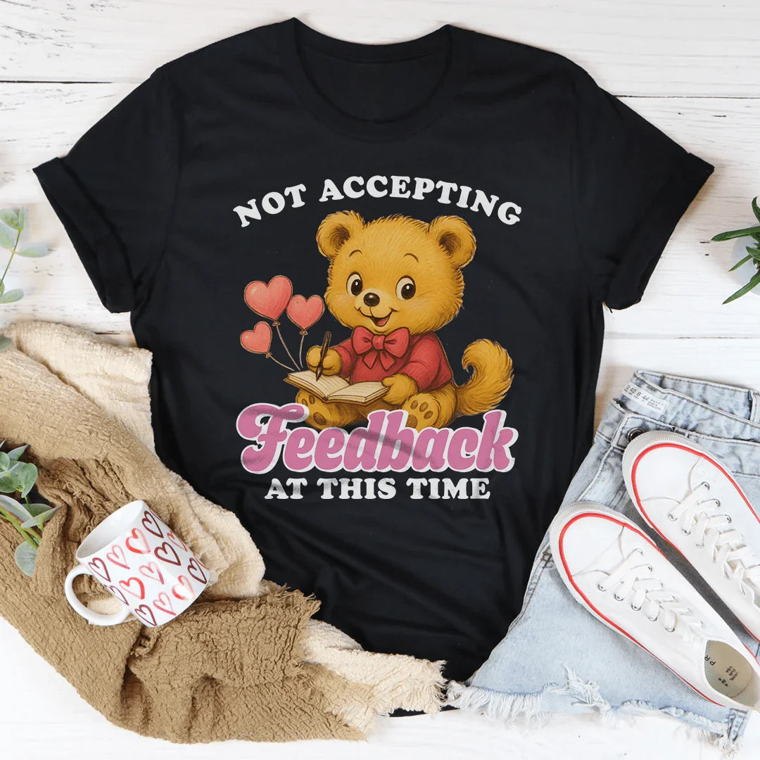 Not Accepting Feedback At This Time Black Heather / S Peachy Sunday T-Shirt